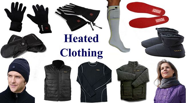 electric, battery powered heated clothing