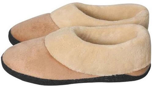 stay warm memory foam heated slippers