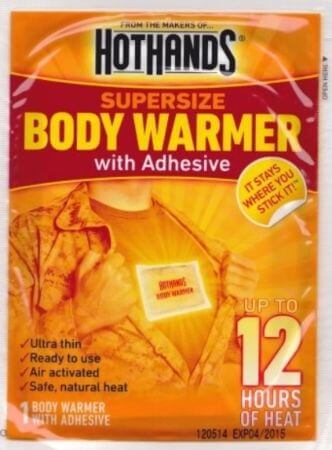 adhesive body warmers