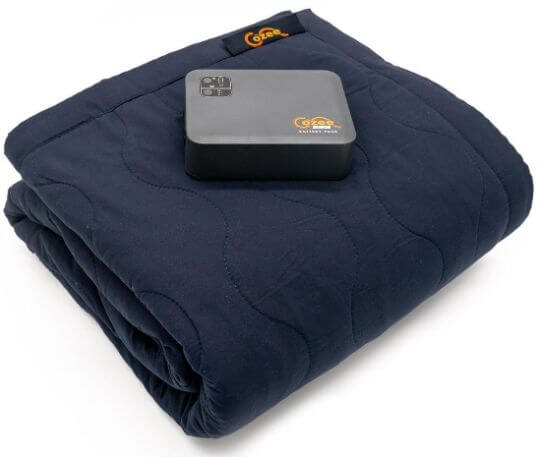 Cozee battery powered heating blanket